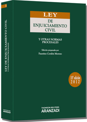 LEY DE ENJUICIAMIENTO CIVIL (18 EDICION 2012)