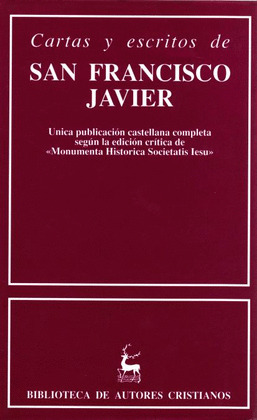 CARTAS, ESCRITOS SAN FRANCISCO JAVIER
