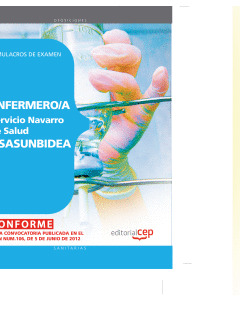 ENFERMERO/A DEL SERVICIO NAVARRO DE SALUD-OSASUNBIDEA. SIMULACROS DE EXAMEN