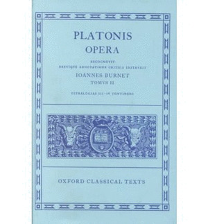 PLATON OPERA VOLUME II/(CLASSICAL TEXT)