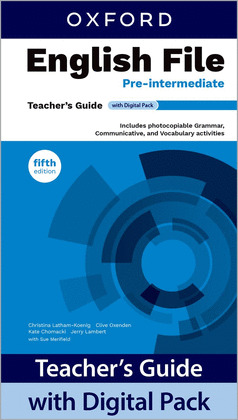 ENGLISH FILE 5TH EDITION A2/B1. TEACHER'S GUIDE + DIGITAL MULTIPACK