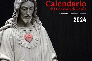 CALENDARIO 2024 SAGRADO CORAZON PARED CON FALDILLA