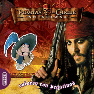 PIRATAS DEL CARIBE. EN EL FIN DEL MUNDO. COLOREO CON PEGATINAS.