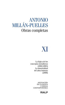 MILLAN-PUELLES VOL. XI OBRAS COMPLETAS