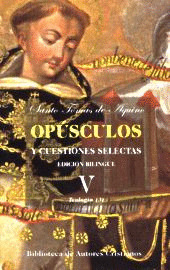 OPUSCULOS V SANTO TOMAS AQUINO TEOLOGIA 3/89