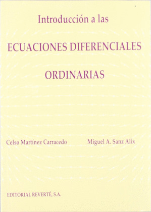 INTR.ECUACIONES DIFERENCIALES ORDINARIAS