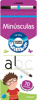 ABREMENTE ESCRIBIR Y BORRAR  - MINÚSCULAS (INCLUYE UNA PIZARRA)