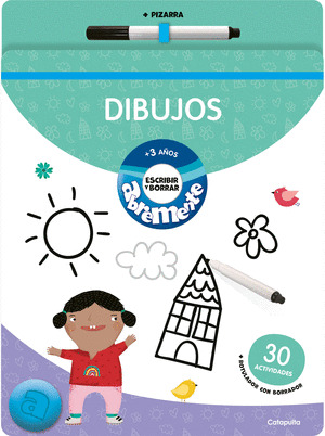 ABREMENTE ESCRIBIR Y BORRAR  - DIBUJOS (INCLUYE UNA PIZARRA)