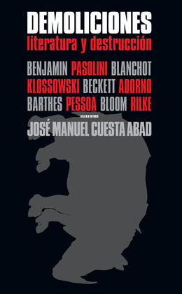 DEMOLICIONES: LITERATURA Y DESTRUCCIÓN