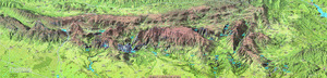 SIERRA Y CAÑONES DE GUARA **MAPA PLASTIFICADO TUBO**
