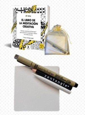 PACK EL LIBRO DE LA MEDITACIÓN CREATIVA + 10 TESELAS + ROTULADOR PIGMA MICRON 01