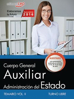 CUERPO GENERAL AUXILIAR DE LA ADMINISTRACION DEL ESTADO (TURNO LIBRE). TEMARIO V