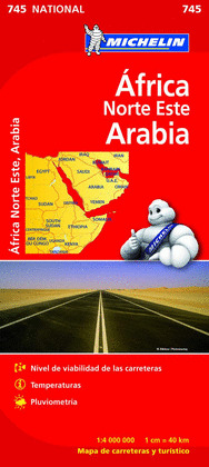 AFRICA NORTE ESTE ARABIA MAPA 745