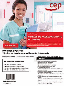 PACK DEL OPOSITOR. TÉCNICO EN CUIDADOS AUXILIARES DE ENFERMERÍA (PERSONAL LABORA