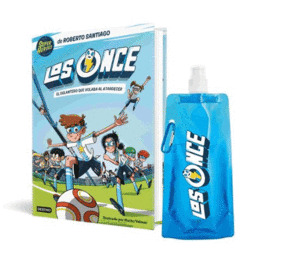 PACK LOS ONCE 1: EL DELANTERO QUE VOLABA AL ATARDECER + BOTELLA