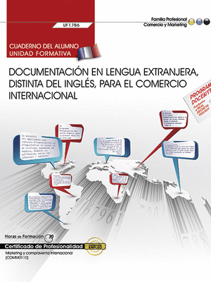 CUADERNO DEL ALUMNO. DOCUMENTACION EN LENGUA EXTRANJERA, DISTINTA DEL INGLES, PA