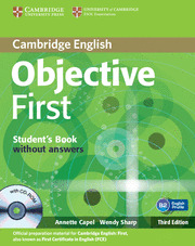 OBJECTIVE FIRST. STUDENT'S BOOK WITHOUT ANSWERS + CD