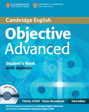 CAMBRIDGE ENGLISH. OBJECTIVE ADVANCED STUDENT'S BOOK WITH ANSWERS + CD
