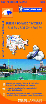 MAPA REGIONAL SUISSE SUD-EST/ SCHWEIZ SÜD-OST/ SVIZZERA SUD-EST