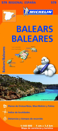 MAPA MICHELIN REGIONAL ESPAÑA: BALEARS/BALEARES