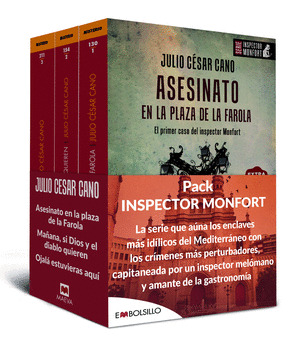 PACK SERIE INSPECTOR MONFORT: ASESINATO EN LA PLAZA DE LA FAROLA / MAÑANA, SU DIOS Y EL DIABLO QUIEREN / 