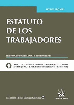 ESTATUTOS DE LOS TRABAJADORES 18ª EDICION 2015