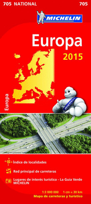 EUROPA MAPA MICHELIN NATIONAL (705) (2015)