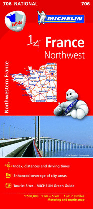 MAPA FRANCIA  (706) NORTHWEST    -2015-