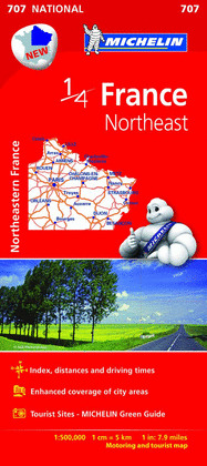 MAPA FRANCIA (707) NORTHEAST  (2015)