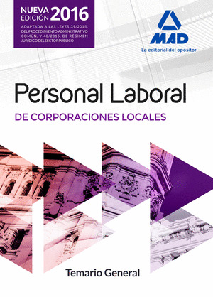 PERSONAL LABORAL DE CORPORACIONES LOCALES. TEMARIO GENERAL
