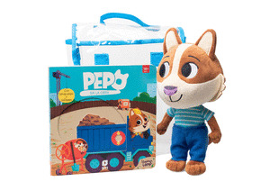 PEPO EN LA OBRA (BOLSA CON LIBRO Y PELUCHE)