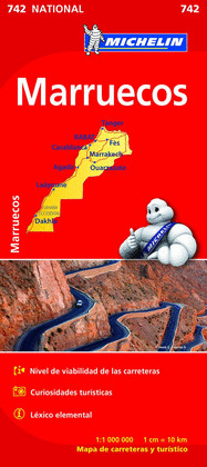 MARRUECOS. MAPA NATIONAL MICHELIN (742)