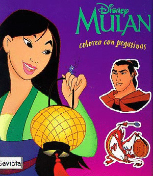 COLOREO CON PEGATINAS. MULAN
