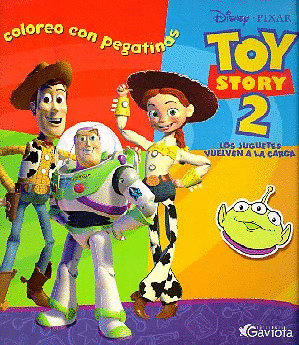 COLOREO CON PEGATINAS. TOY STORY 2. LOS JUGUETES VUELVEN A L