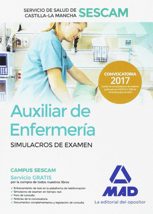 AUXILIAR DE ENFERMERIA DEL SERVICIO DE SALUD DE CASTILLA-LA MANCHA (SESCAM). SIM