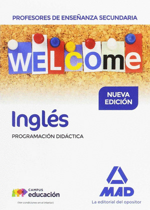 CUERPO DE PROFESORES DE ENSEÑANZA SECUNDARIA INGLES. PROGRAMACION DIDACTICA