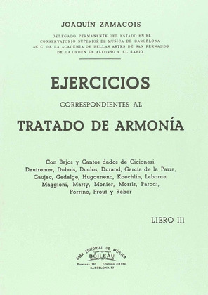 III. EJERCICIOS CORRESPONDIENTES AL TRATADO DE ARMONIA
