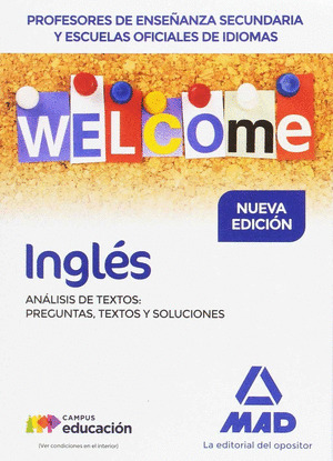 PROFESORES DE ENSEÑANZA SECUNDARIA Y ESCUELAS OFICIALES DE IDIOMAS INGLES ANALIS