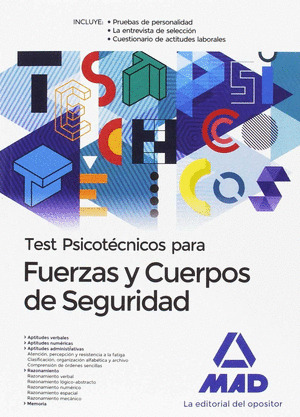 TEST PSICOTECNICOS PARA FUERZAS Y CUERPOS DE SEGURIDAD