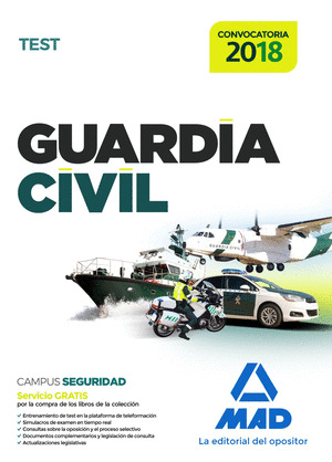 TEST GUARDIA CIVIL. PARA LA PREPARACION DE OPOSICIONES