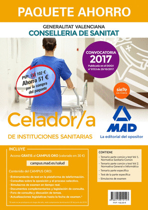 PAQUETE AHORRO CELADOR/A DE INSTITUCIONES SANITARIAS DE LA CONSELLERIA DE SANITA
