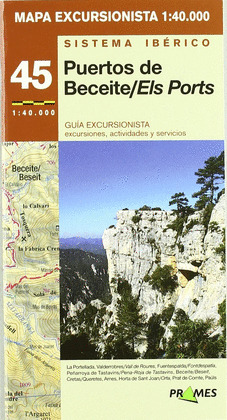 PUERTOS DE BECEITE ELS PORTS SISTEMA IBERICO MAPA EXCURSIONISTA