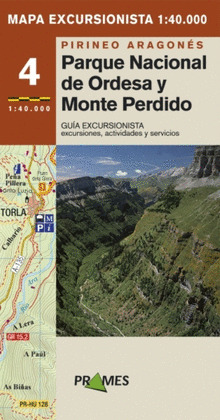 PARQUE NACIONAL DE ORDESA Y MONTE PERDIDO. MAPA EXCURSIONISTA