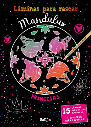 LAMINAS PARA RASCAR MANDALAS - PRINCESAS