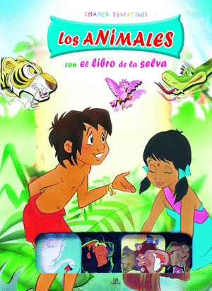 ANIMALES CON EL LIBRO DE LA SELVA, LOS  IMANES EDUCATIVOS