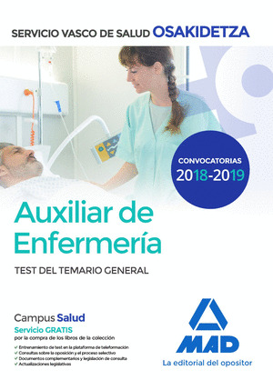 AUXILIAR DE ENFERMERÍA DE OSAKIDETZA-SERVICIO VASCO DE SALUD