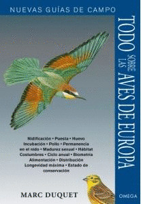 TODAS LAS AVES DE EUROPA. NUEVAS GUIAS DE CAMPO
