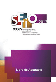 SEIO 2013 XXXIV CONGRESO NACIONAL DE ESTADÍSTICA E INVESTIGACIÓN OPERATIVA. VII