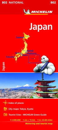 JAPAN. MAPA NATIONAL JAPON 2018