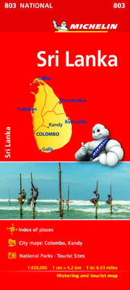 SRI LANKA. MAPA NATIONAL 803